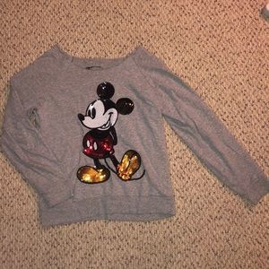 Mickey Mouse Off the Shoulder Sweatshirt